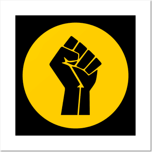 Black Power Fist Posters and Art